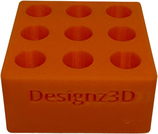 Desk Organizer for 510 Cartridges, Pens and Pencils - 9 Spaces (Orange)