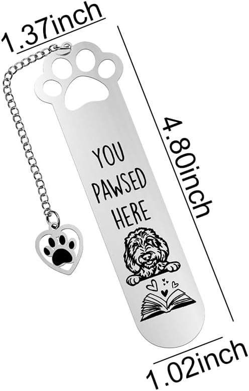 Book Lovers Gifts for Daughter Granddaughter Goldendoodle Dog Lovers Gifts for Readers Bookworms Dog Bookmarks for Women Men Goldendoodle Gifts for Friend Coworker Goldendoodle Dog Owners