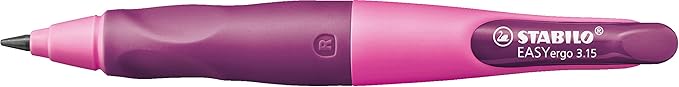 STABILO - EASYergo 3.15 - Ergonomic Mechanical Pencil - Right-Handed - Pack of 1 - Pink/Lilac with Sharpener