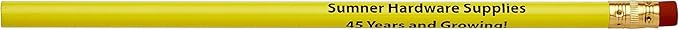 Pencil Guy Promotional Personalized Imprinted Yellow Round Pencils 144 to a box. 19 color(s) to choose from!