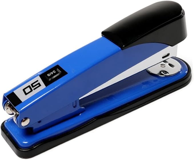 Desk Stapler Compact Stapler Student Office Thickened Stapler Multifunctional Bottom Rotatable Stapler Suitable for Office Document Binding School Supplies (Color : A)