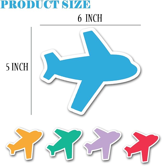 50PCS Colors Paper Airplane Bulletin Board Cutouts for Classroom Bulletin Board Crafting & Decorations(5 * 5Inch)