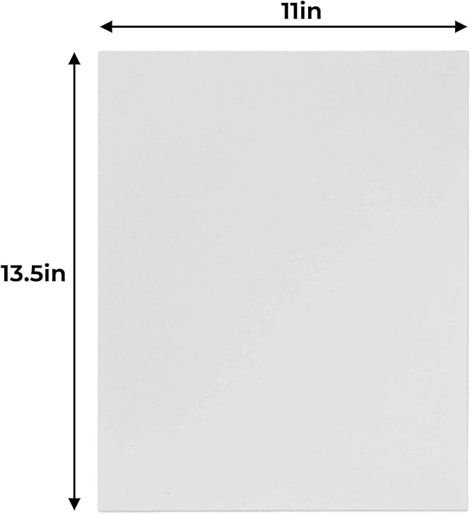 CountryArtHouse 11x13.5 White Foamboards Acid-Free 3/16" White Foam Core for Framing, Presentations, Crafts & More 100 Pack of Foam Boards