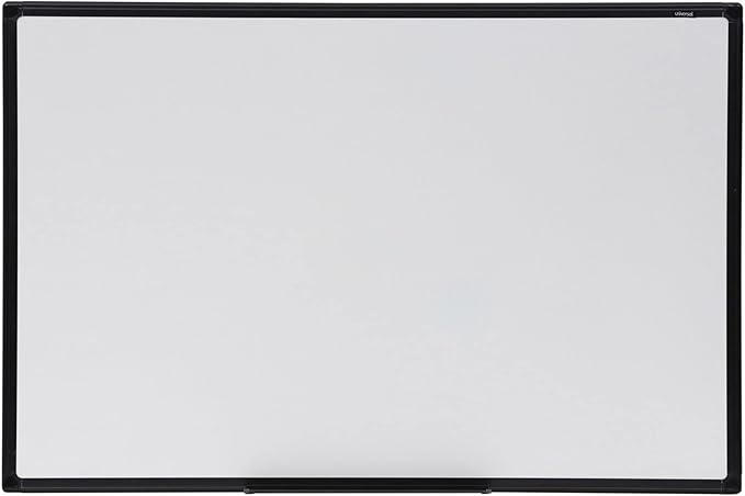 Universal 43628 Dry Erase Board, Melamine, 36 x 24, Black Frame