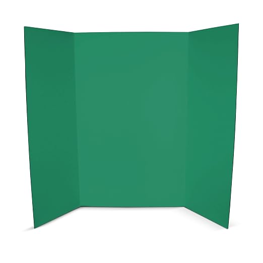 Flipside Products 36” x 48” Project Boards for Presentations, Science Fair, School Projects, Event Displays and Trifold Picture Board, Proudly Made in USA - Primary Colors Assorted - 24 Pack