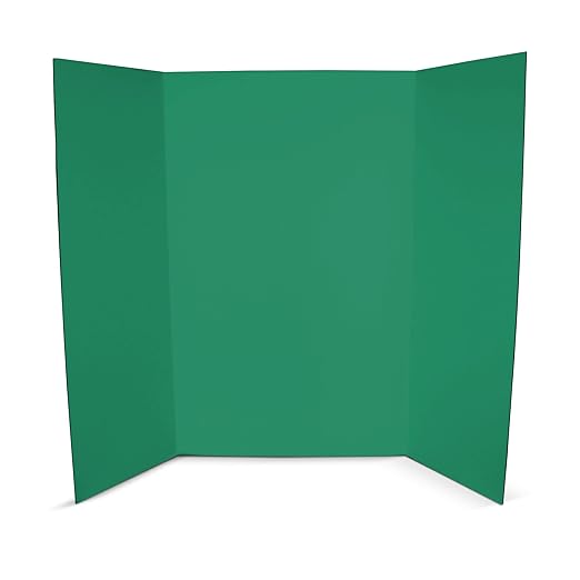 Flipside Products 36” x 48” Foam Project Boards for Presentations, Science Fair, School Projects, Event Displays and Trifold Picture Board - Green 3/16'' Thick - 10 Pack