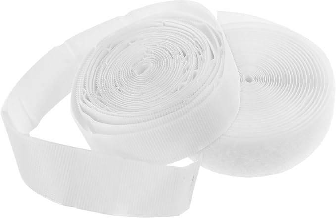 Luxshiny 1roll Double-Sided Self Adhesive Hook and Tape for Curtains and Doors Strong Fastener Strips for Versatile Applications Adhesion and Easy Installation