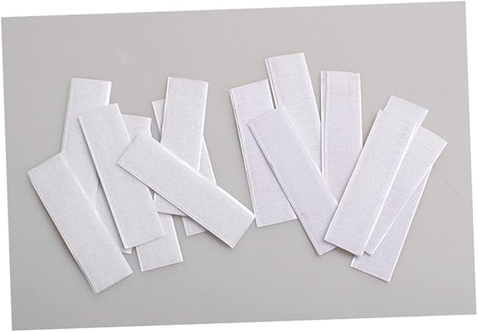 Garneck 5pcs Self-Adhesive Hook and Loop Tape Table Skirt Sticker Pads for Wall Mounting Strong Hold for Smooth Surfaces for Home Office and Classroom Use