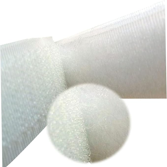 Lurrose 2cm x 5m Sticky Strips Hook Loop Adhesive Tape Durable Woven Nylon Fastener Double-Sided Adhesive for Electronics Construction