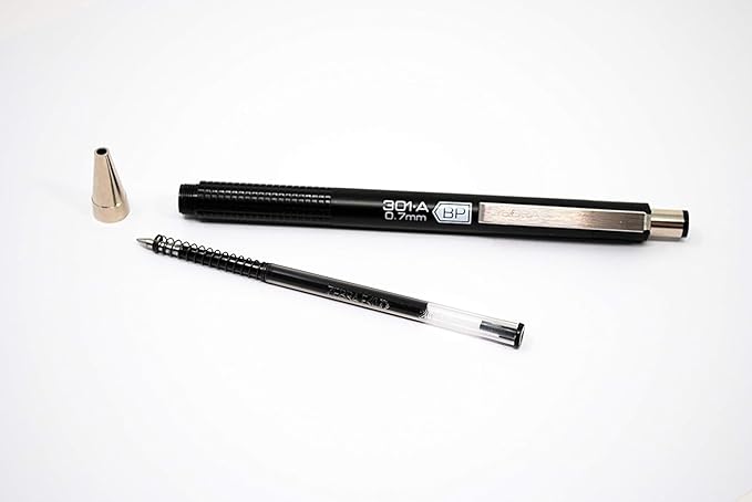 Zebra Pen Ballpoint F-Refills For F-301, F-301 Ultra & 301 A Pens, Fine Point, 0.7 mm, Black, 12 pack