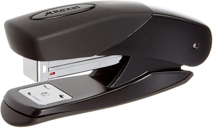 Rexel Choices Matador Half Strip Stapler, 25 Sheet Capacity, Uses 24/6 and 26/6 Staples, Metal Body, Black, 2100000