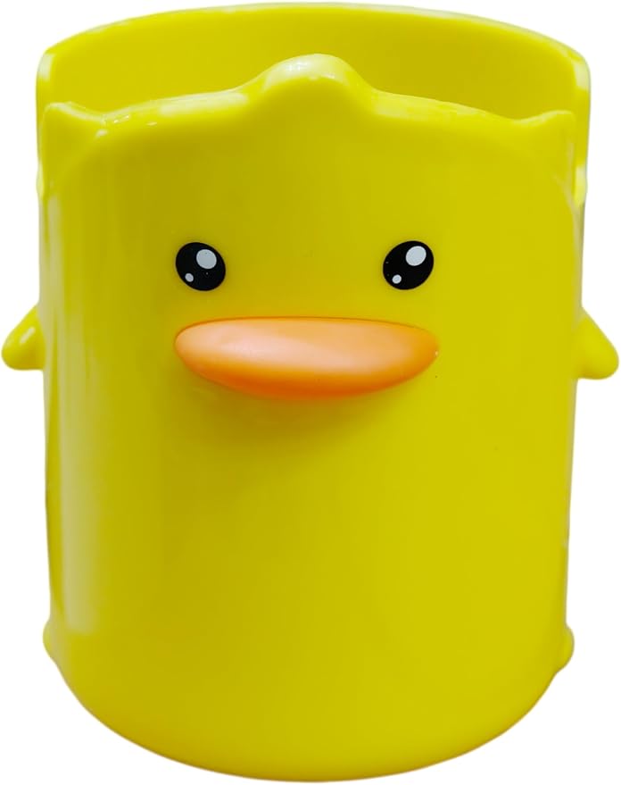 Adorable Cartoons Pencil Holders - Multifunctional Desktop Organizers (2 Pcs Duck)