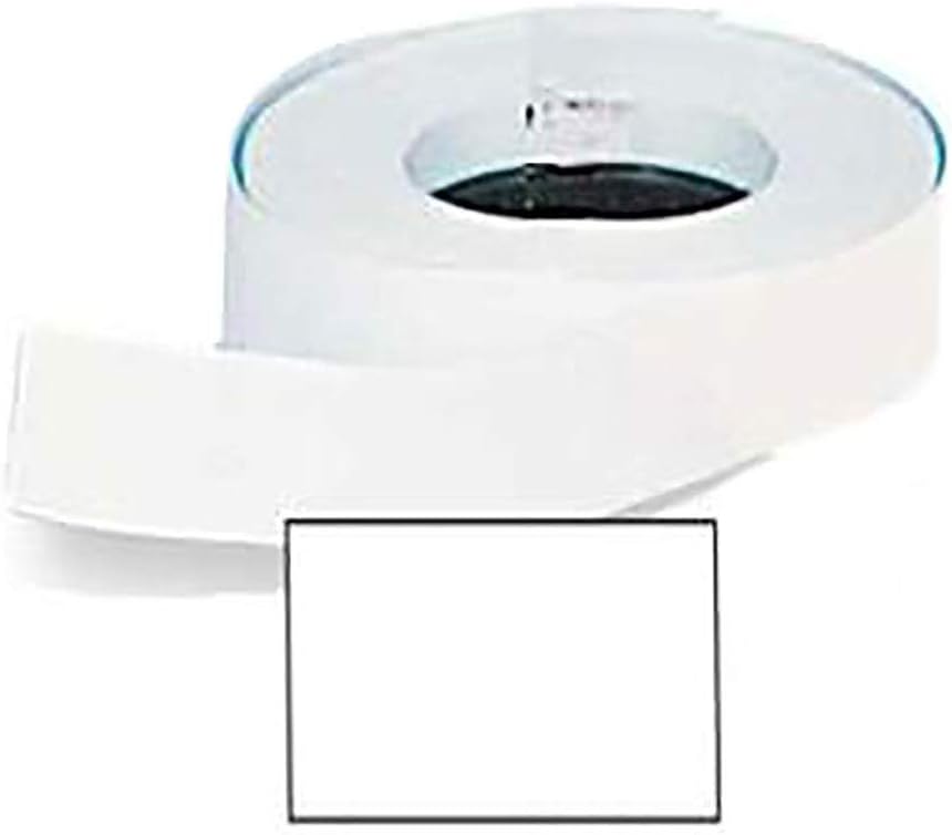 White SSW 2-Line Pricing Gun Labels 3/4" H x 3/4" W- 1,000 Labels per roll