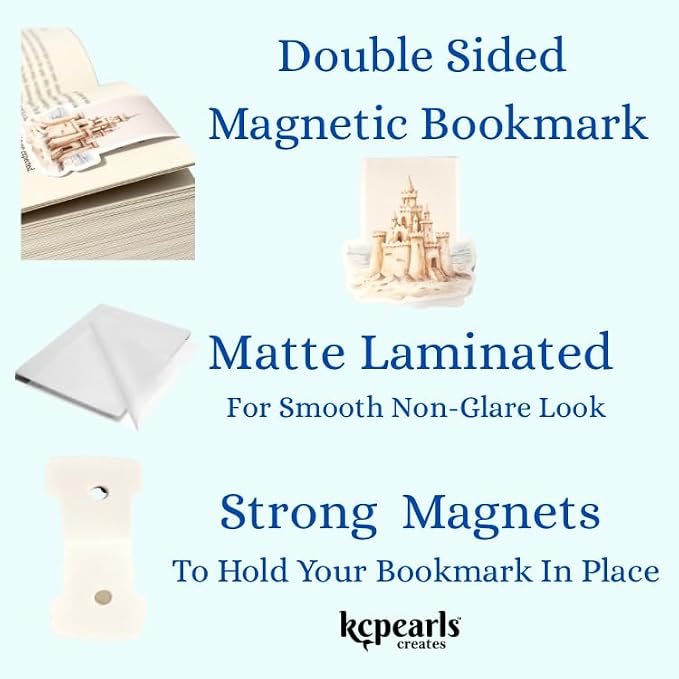 creates Magnetic Bookmark For Reading Journals Planners Scrapbooking Office Supplies Cute And Funny Bookmark For Bookworms Matte Laminate Double Sided Handmade (Interrupted Here)