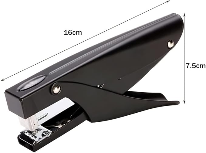 Desk Stapler Handheld Stapler Metal Stapler Labor-Saving and Durable Thickened Stapler Office Stapler Suitable for Office Document Binding School Supplies (Color : Silver, Size : A)