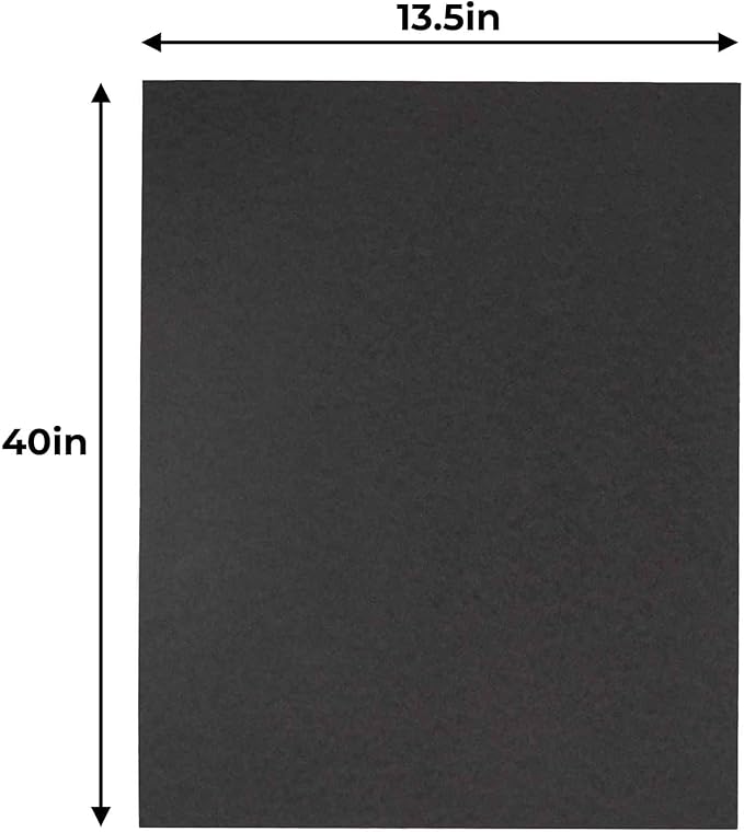 CountryArtHouse 13.5x40 Black Foamboards Acid-Free 3/16" Black Foam Core for Framing, Presentations, Crafts & More 10 Pack of Foam Boards