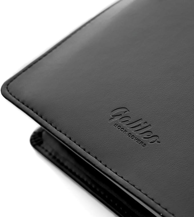 GALILEO® Single AA Big Book Cover with Coin Holder | PU Leather | AA Book Covers for Hardcover | AA Gift | Alcoholics Anonymous | Luxury Design (Single/Serenity Prayer/Black)