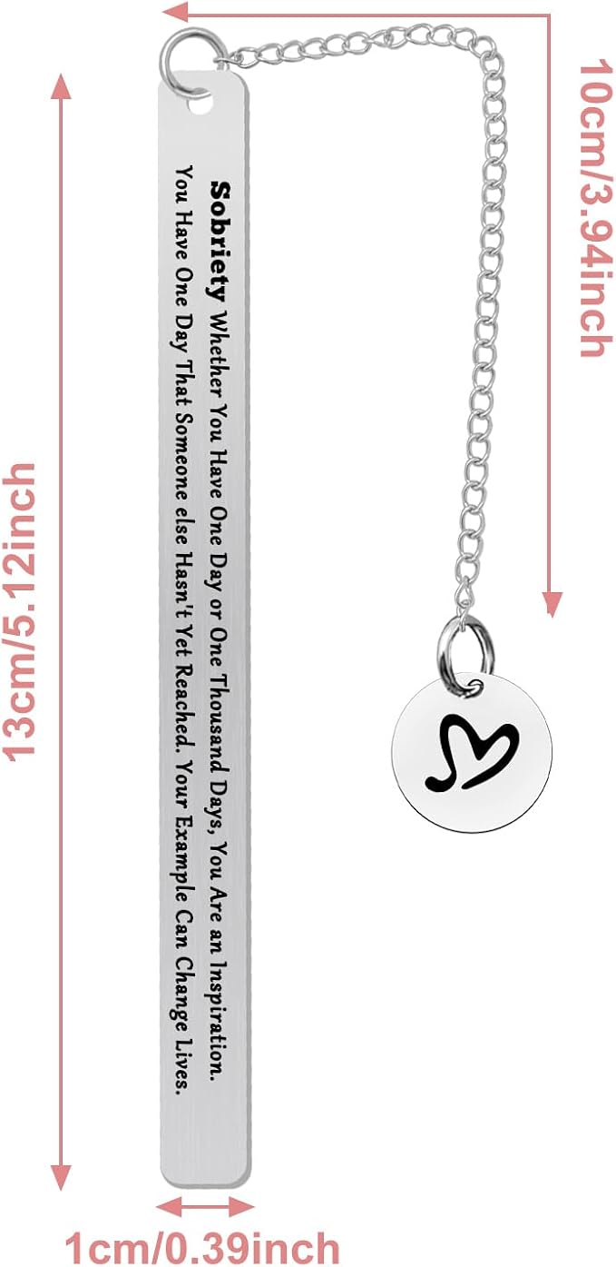 Recovery Gift Sobriety Recovery AA Gifts Recovery Sympathy Bookmark Gift for Men Women Surgery Cancer Survivor Gifts Addiction Recovery Gift Christmas Birthday Gifts for Friends Serenity Prayer Gift