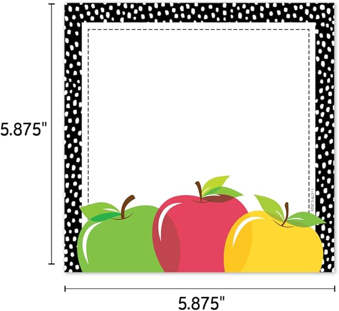 CTP Apple Time Apple Cards 6" Designer Cut-Outs (#11054 Creative Teaching Press)