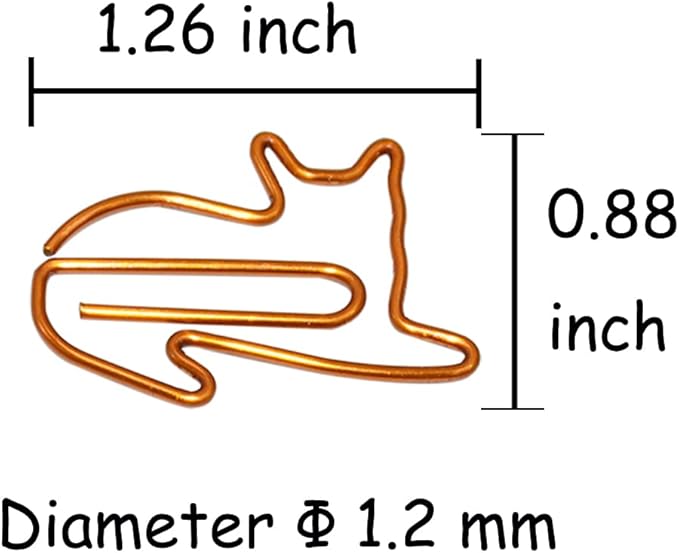 Cat Paper Clips Small Office Supplies Gifts for Cat Lover Coworkers, Cute Desk Accessories Gifts Idea