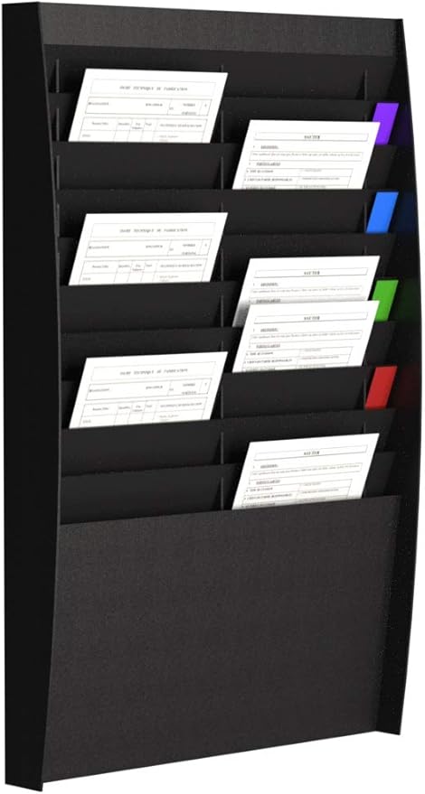 Fast Paper - A4 Document Control Panel 20 Compartments Black
