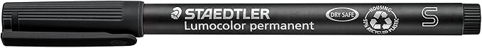 STAEDTLER Lumocolor Permanent Universal Pen: Set of 8 Permanent Markers, Assorted Colors, Superfine Felt Tip 0.4mm - Multi Surface, Quick Dry, Smudge-Proof, & Waterproof - For Home, School, & Office