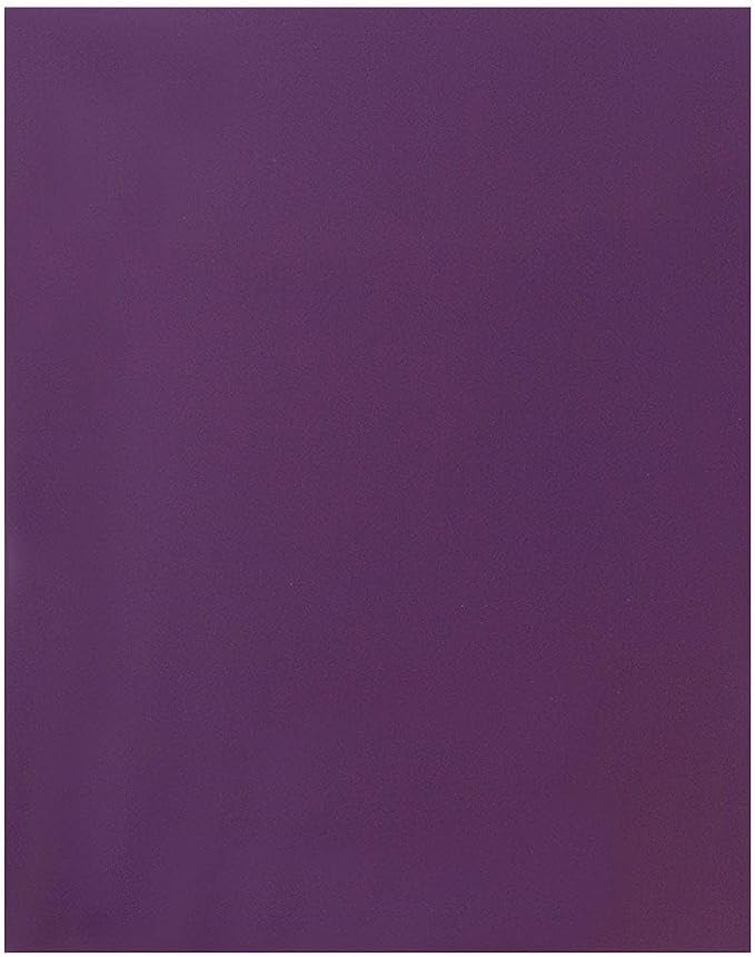 JAM PAPER Laminated Two Pocket Glossy Folders - Purple - 3/Pack