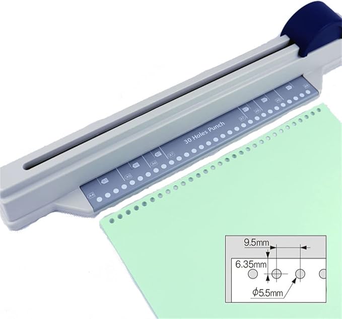 Porous Hole Puncher Loose-Leaf Hole Puncher Manual Loose-Leaf Paper Hole Puncher Office Use(20 Holes)