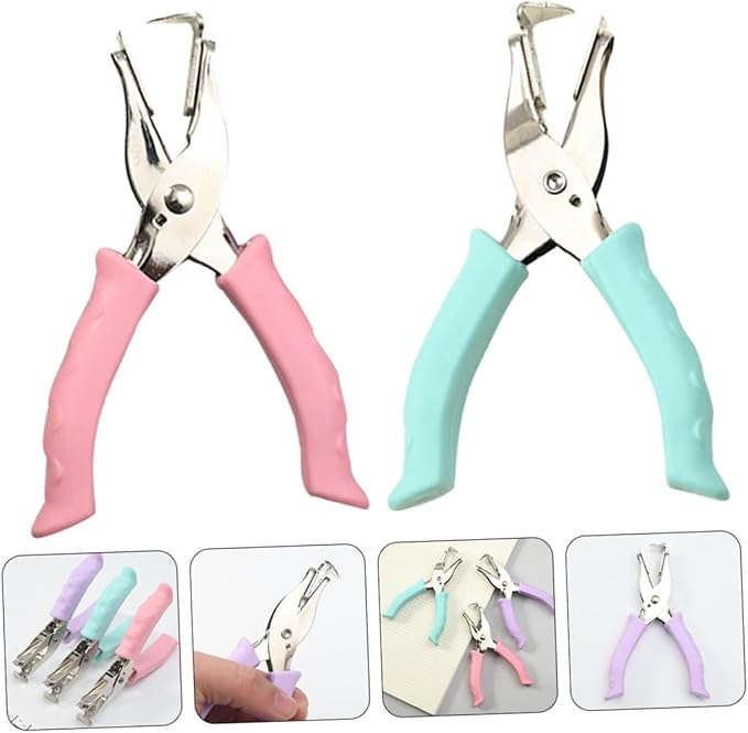 VILLCASE 2Pcs Labor-Saving Staple Puller Remover Tools with Ergonomic Grip for Office and Home Use Compact and Lightweight Staple Removing Accessories Random Color Random Color
