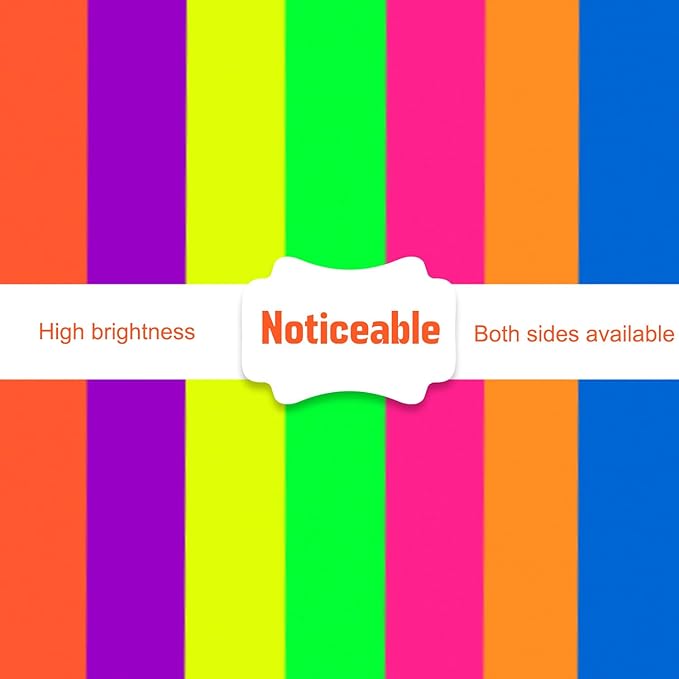Poster Board 16X24 Inches,56 Sheets Neon Paper 7 Color Fluorescent Paper Bright Cardstock 250 GSM/90 lb Heavyweight Projects School Science Fair Event Displays and Business Presentations