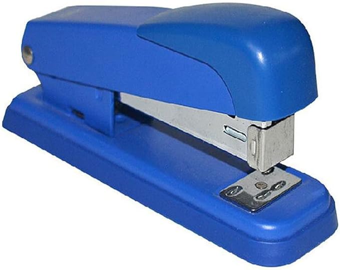 Desk Stapler Student Stapler Desktop Stapler Binding Machine Practical Office Tool Suitable for Office Document Binding Blue Can Be 25 Sheets Capacity School Supplies (Color : Blue)