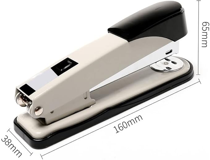 Desk Stapler Labor-Saving Stapler Metal Stapler Multifunctional Bottom-Spin Stapler 50-Page Capacity Desktop Suitable for Office Document Binding School Supplies (Color : A)