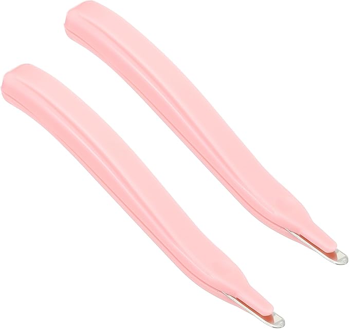 PATIKIL Staple Remover, 2 Pack Magnetic Staple Puller Desktop Removal Tool Cutting Tool for Office Home, Pink