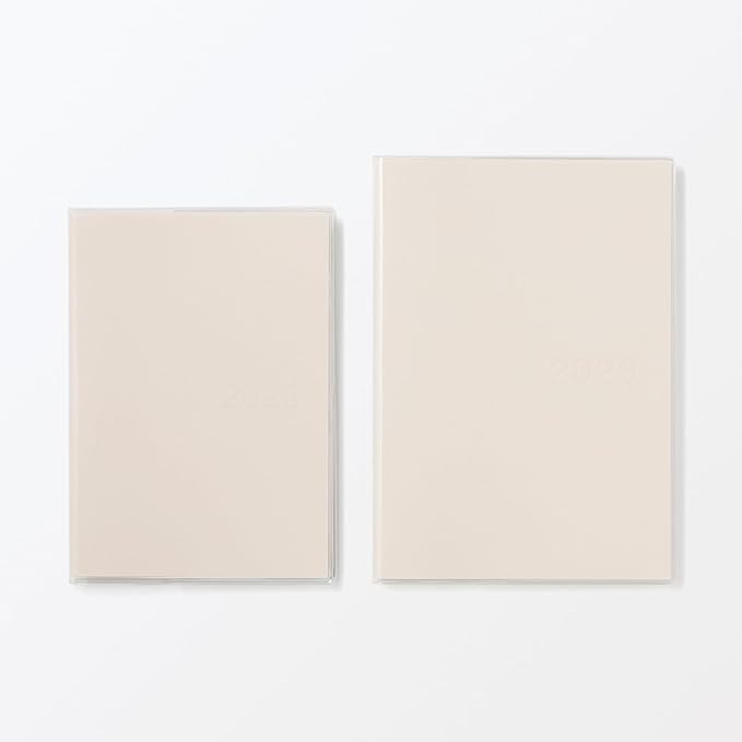 MUJI 848545 2026 B6 Vertical Schedule Book, Starts December 2025, B6, White, Monthly Weekly
