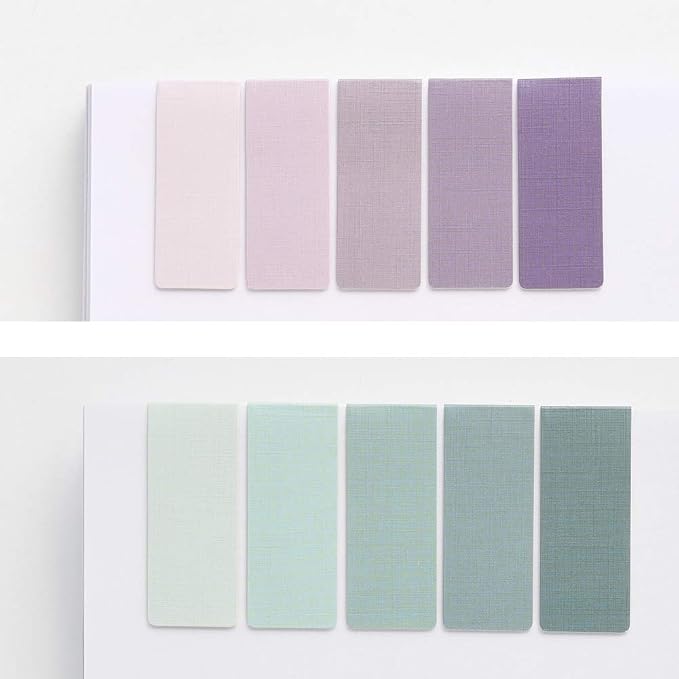 Monolike Magnetic Bookmarks Lavender + Emerald, 10 Pieces