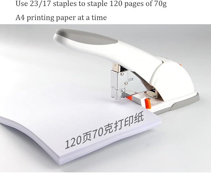 Stapler, Desktop Stapler, Mini Stapler fashion stapler Desktop Stapler Heavy Duty Stapler Multi-Function Stapler Manual Metal Hand Stapler, 120 Sheets Capacity For Office School office supplies (Color