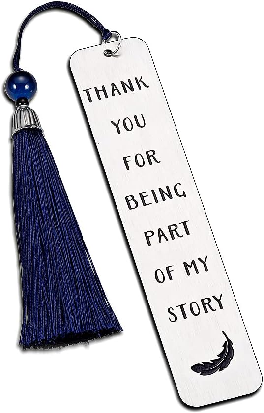 Inspirational Bookmark Appreciation Gifts with Tassel for Teachers Women Men Graduation Birthday Appreciation Gift for Teacher Students Classmate Book Lovers Back School Going Away Present for Him Her