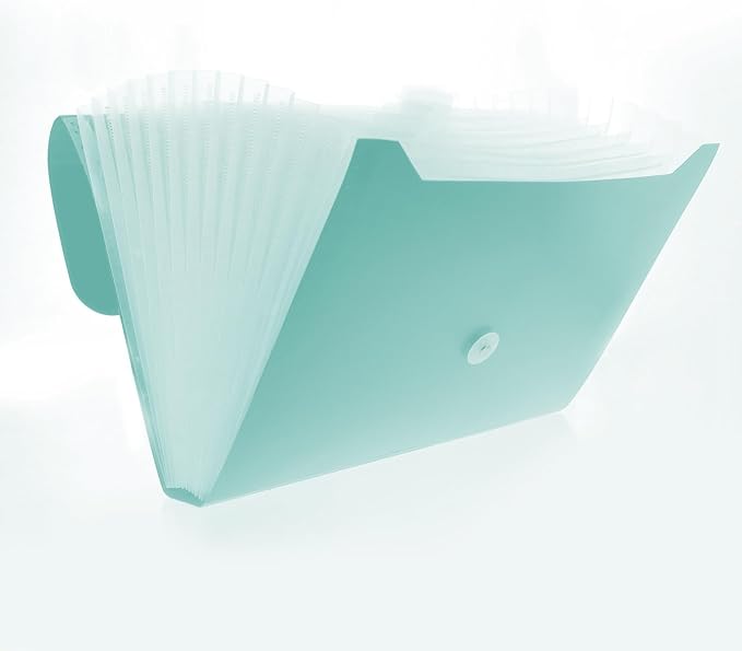 BAZIC Products Pastel Edition 7-Pocket Expanding File, A4/Letter Size, for School Office Documents