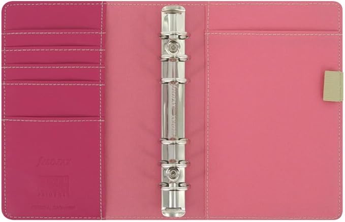 Filofax Cover Story Organizer, Personal Size, Primrose - Twill Canvas, Six Rings, Week-to-View Calendar Diary, Multilingual, 2025 (C022539-25)