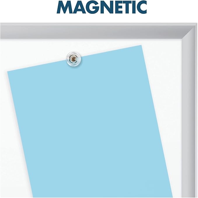 Quartet Magnetic Porcelain Whiteboard, 5' x 3' White Board, Premium, Duramax, Silver Aluminum Frame (2545)