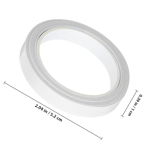 Lurrose 25 Rolls High Adhesion Double-Sided Tape 8mm X 4.5m White Strong Hot Melt Adhesive for Office, Crafting, and Scrapbooking Supplies
