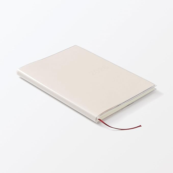 MUJI 848545 2026 B6 Vertical Schedule Book, Starts December 2025, B6, White, Monthly Weekly