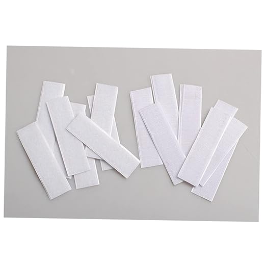 OUNONA Table Skirt Gripper Strips 10pcs Hook Loop Tape for Table Cover Sticky Mounting Strips