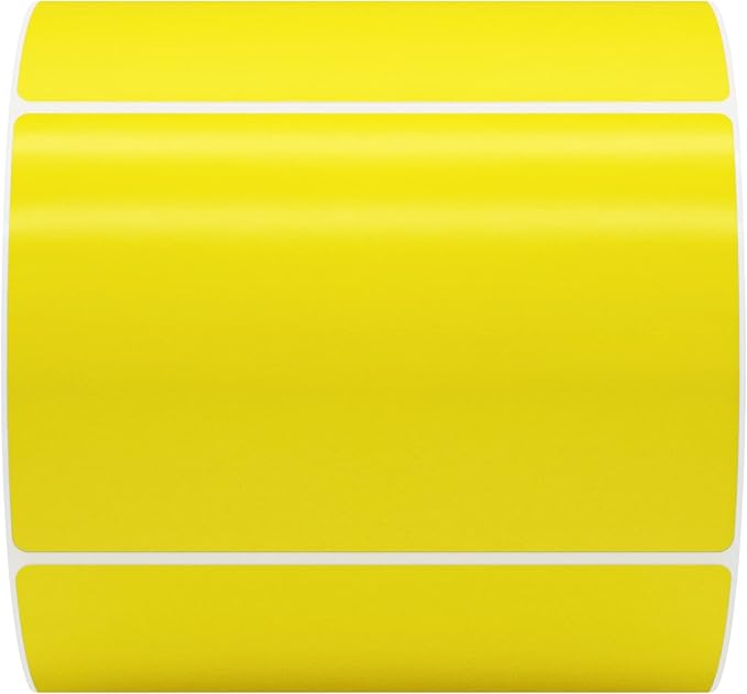 Hybsk 3x2 inch Color Direct Thermal Labels for Shipping, Barcodes, Address, Compatible with Rollo Label Printer & Zebra Desktop Printers (3"x2",Yellow)