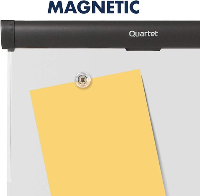 Quartet Easel, Magnetic Whiteboard/Flipchart, 3' x 2', Compass Mobile Presentation, Graphite Frame (ECM32EU)