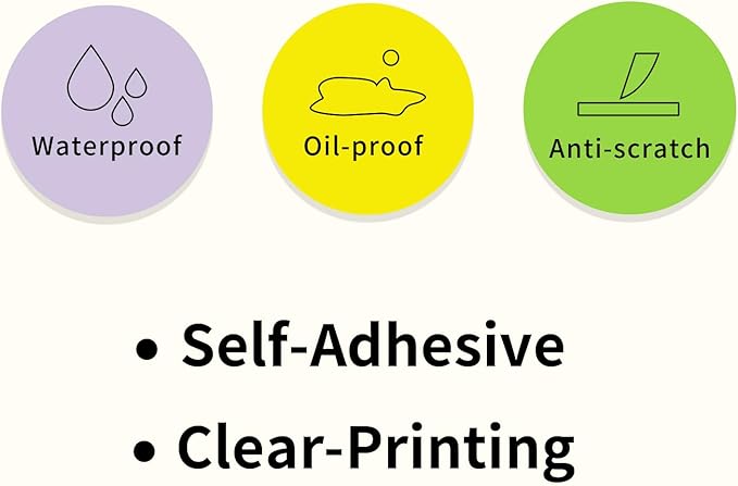STARLIBOO 2 Inch Round Thermal Sticker Labels, Yellow Thermal Labels Round, Self-Adhesive Round Direct Thermal Stickers Label, Thermal Printer Stickers for Business
