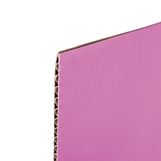 Flipside Products 36” x 48” Project Boards for Presentations, Science Fair, School Projects, Event Displays and Trifold Picture Board, Proudly Made in USA – Pink - 24 Pack