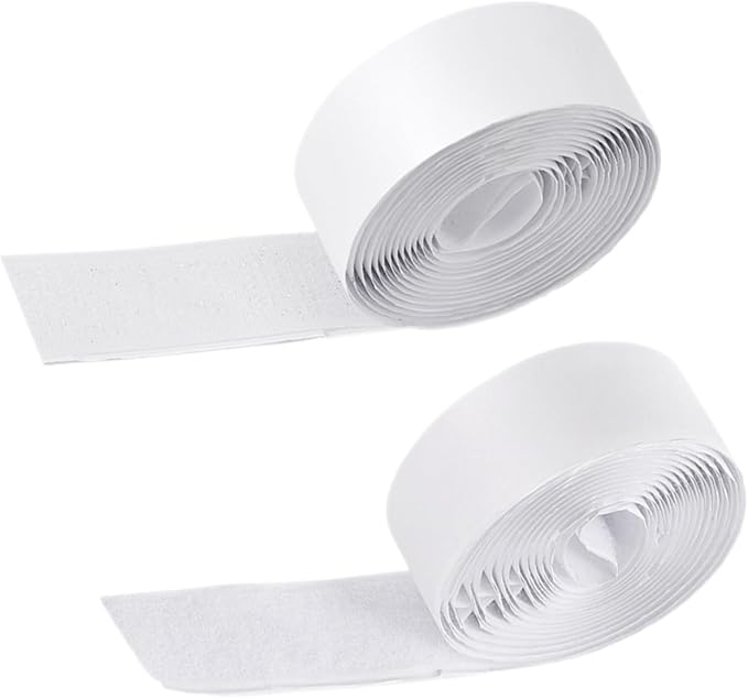 2 Rolls Guitar Pedal Board Mounting Tape Heavy Duty Hook and Loop Strips of Sticky Adhesive for Secure Attachment and Flexibility Effects Pedal Setup Configuration