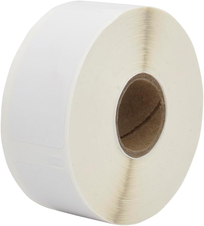 RGiNK for 30336 Labels (with RFID Chip) Compatible Replacement for DYMO 550 Labels (1" x 2-1/8") Inventory Stickers Work with DYMO Labelwriter 550 5XL Labelwriter 450 4XL [6 Rolls, 3000 Tags]