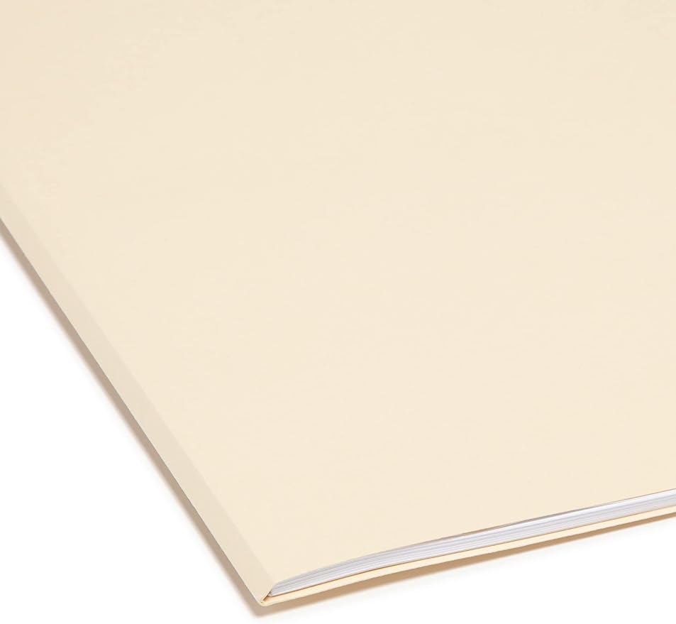 Smead 100% Recycled File Folder, 1/3-Cut Tab, Letter Size, Manila, 100 Per Box (10339) (Pack of 5)